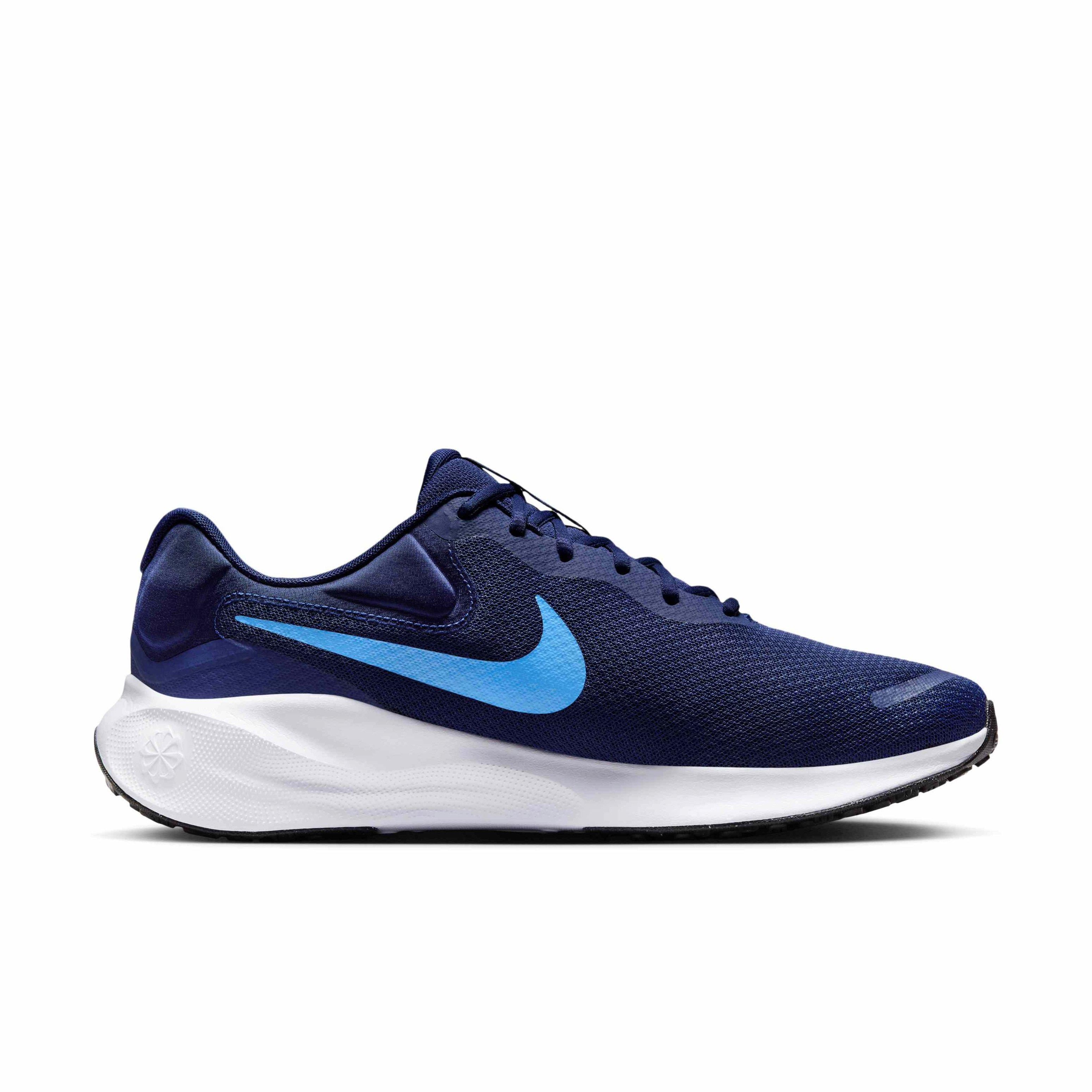 Nike Revolution 7 "Blue Void/White/Black/University Blue" Men's Wide Running Shoe